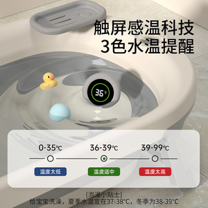 Set de Bañera Plegable para Bebés, Tamaño Grande, de Plástico, para Recién Nacidos y Niños Pequeños, Uso Doméstico, Diseño Multifuncional - Product Image 4