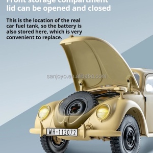 Coche de Escalada Eléctrico RC 1/12 TYPE82E Beetle con Control Remoto, Tracción a las Cuatro Ruedas, Simulación Metálica, con Cargador, Listo para Usar - Product Image 3