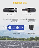 Connecteur solaire étanche en T de type 2 à 1, adaptateur répartiteur en laiton pour connexion en série ou en parallèle de panneaux solaires