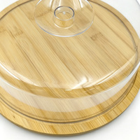 Plateau de service, support à gâteau, boîte de rangement pour beurre en bambou personnalisée, boîte à beurre, récipient pour beurre, plat à beurre de cuisine avec couvercle