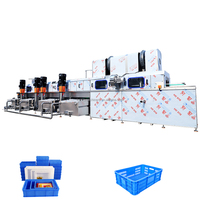 Machine à laver automatique de cage à palettes en plastique pour la cuisson des aliments de volaille propre aux oeufs