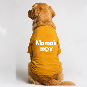 Camiseta de Cuello Redondo de Algodón de Primera Calidad para Perro en Color Amarillo, Suave, Ligera, Cómoda, Duradera y Transpirable - Product Image 1