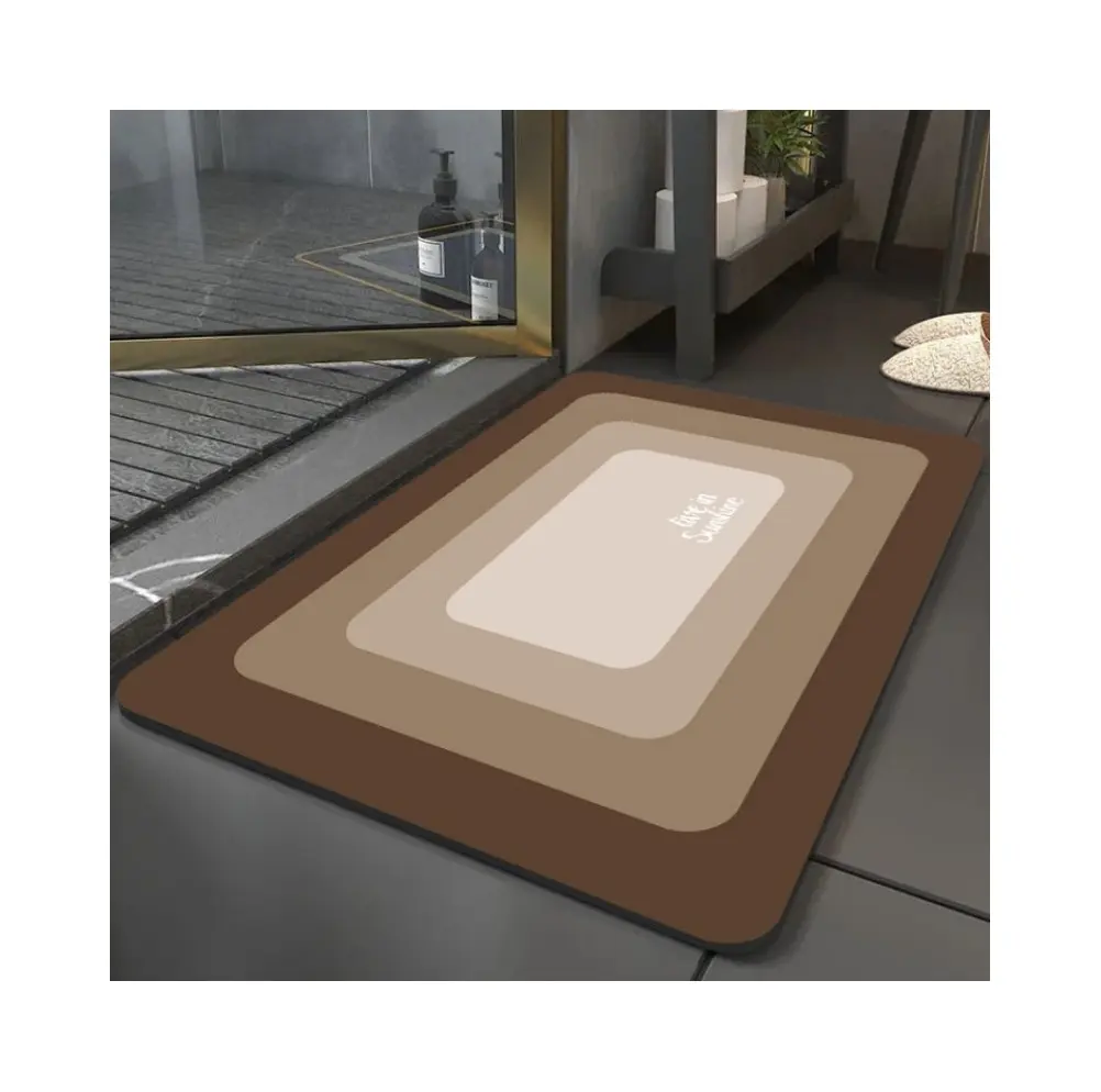 Nieuw Ontwerp Machine Wasbare Badkamermatten Tapis De Bain Waterabsorberende Antislip Badkamermat