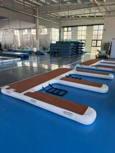 Usine en gros personnalisé couleur plates-formes gonflables Yacht Dock plate-forme flottante bateau à moteur quai de stationnement - Product Image 6