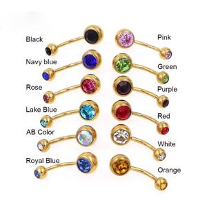 <span class=keywords><strong>Piercing</strong></span> all'<span class=keywords><strong>Ombelico</strong></span> in Acciaio Inox Personalizzati all'Ingrosso, Spirale <span class=keywords><strong>Oro</strong></span> Rosa con Doppia Gemma, per Matrimoni e Bambini, Sexy <span class=keywords><strong>Piercing</strong></span> per <span class=keywords><strong>Ombelico</strong></span> - Product Image 3