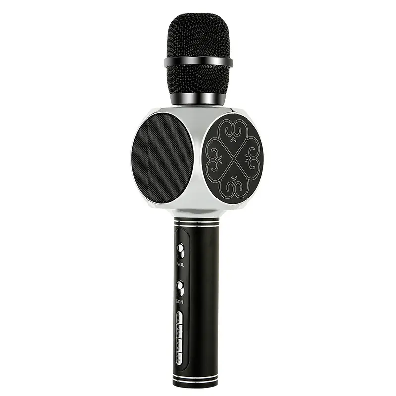 SU.YOSD YS63 Mikrofon Nirkabel Genggam, Mikrofon Karaoke Nirkabel Bluetooth Luar Ruangan Portabel Baterai 1500Mah 4 Warna Terlaris