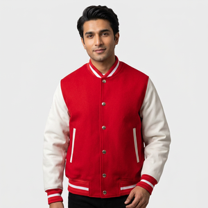 Custom Letterman Varsity <b>Jackets</b> Wool Body Genuine Leather Sleeves Winter Wear <b>Smart</b> and Stylish Varsity <b>Jacket</b> <b>for</b> <b>man</b> - Product Image 1