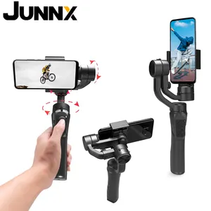 JUNNX 3-осевой автомобильный видеозаписывающий видеофайл с зумом, портативный смарт-стабилизатор для телефона, стабилизатор Кардана, стабилизатор для 400 камеры