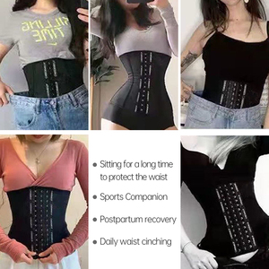 <span class=keywords><strong>Faja</strong></span> Reductora de Cintura para Mujer, con Control Abdominal Ajustable de Látex, Cinturón Moldeador de Cuerpo - Product Image 6
