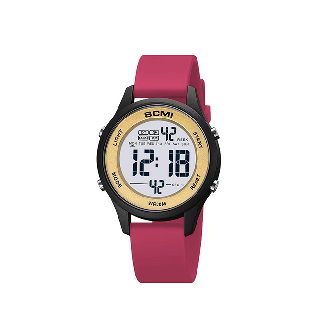 Fashionable and Trendy Color Scheme, Simple and Stylish, High Aesthetic Value Electronic Watch, Multifunctional Waterproof Watch