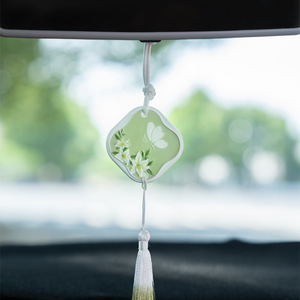<b>Flower</b> & Butterfly Aromatherapy Pendant Plaster Fragrance Hanging For Home Car 60 90 Days Duration - Product Image 2