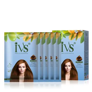 Ivs Diy Haarverf 30Ml Haarkleur Sachet (Verpakking Van 5) -Natuurlijk Zwart, Donkerbruin, Kastanjebruin, Lichtbruin