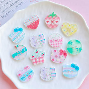 Boutons en acrylique Zili Fruits, accessoires de dessin animé, accessoires de vêtements DIY, décoration de chaussures, autocollants pour coque de téléphone, artisanat - Product Image 1