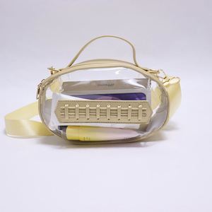 Bolso Bandolera Transparente de PVC Impermeable, Clásico, Vintage, para Invierno y Otoño, Aprobado para Estadios, Ajustable, para Días de Partido de Rugby - Product Image 3