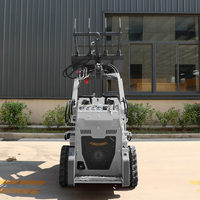 Mini Skid Steer Loader Kecil Bermesin Diesel Honda, Standar EPA CE, Harga Pabrik, Kompak, Serbaguna, Daya Gali Tinggi
