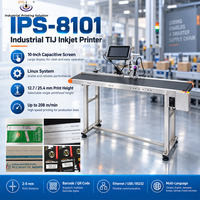 Imprimante jet d'encre haute résolution IPS-8101 10 pouces, machine de codage de date par lots, imprimante TIJ 25,4 mm avec encodeur pour sacs et produits chimiques quotidiens