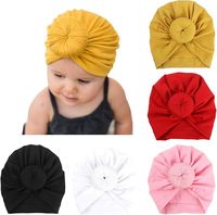 Turbantes para Bebés Indios, Gorro de Bebé con Nudo, Gorro Suave y Bonito para Niña Pequeña