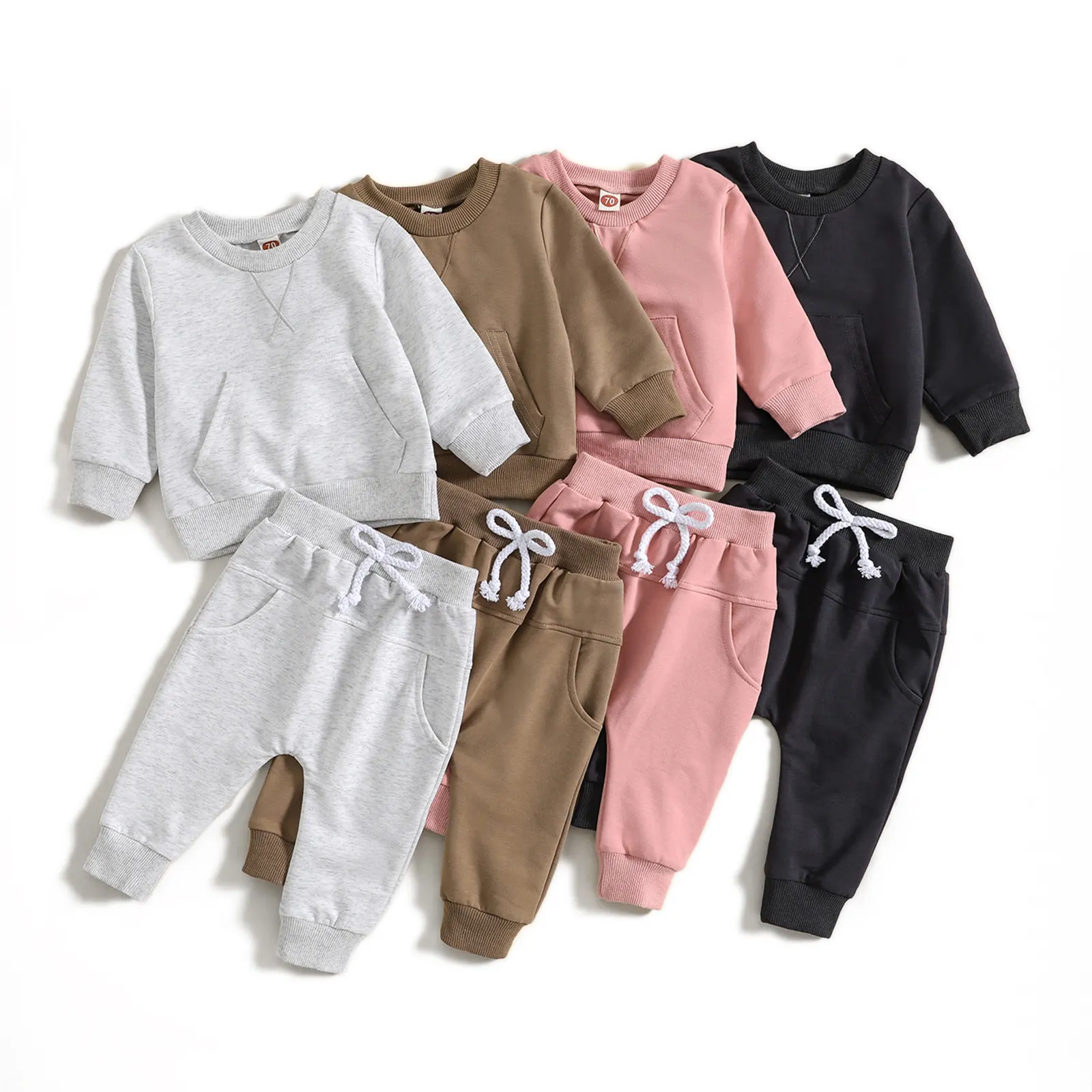 बच्चों के कपड़े बेबी बॉय गर्ल फैशन स्वेटशर्ट कॉटन नेक लंबी आस्तीन वाली स्वेटशर्ट बच्चों के कपड़े थोक