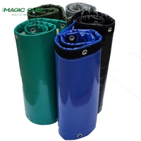 Bâche acoustique insonorisante industrielle MQ en PVC, densité 8 kg/m², isolation phonique 17-28 dB, temporaire