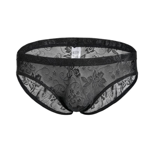 Riassunti degli uomini Della Biancheria Vedere Attraverso Pizzo Sexy Biancheria Intima Gay <span class=keywords><strong>Mutande</strong></span> - Product Image 2
