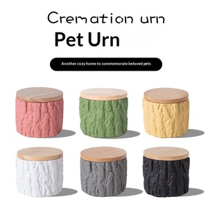 Caixa de Cinzas para Animais de Estimação, Urna Cilíndrica de Cimento à Prova de Umidade para Cinzas de Cães e Gatos, Artigos Funerários - Product Image 2