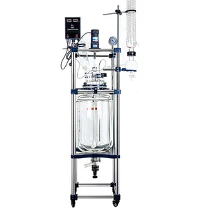 High Quality Electric Heating Continuous Stirred Chemical Laboratory Glass Reactor 20l 100l autoclave