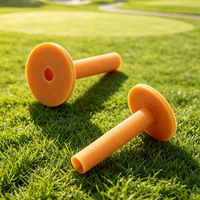 Tees de golf en caoutchouc durables pour la practice, tailles mixtes pour tapis d'entraînement intérieur et extérieur, accessoires de golf
