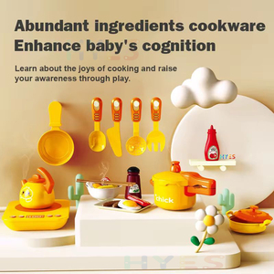 Huiye enfants cuisine nourriture jouets ensemble semblant jouer Simulation <span class=keywords><strong>Chef</strong></span> outils de cuisine accessoires alimentaires pour noël Halloween jouer cadeaux - Product Image 6