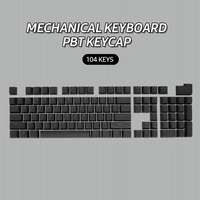 Clavier mécanique de haute qualité HXSJ P9 104 touches PBT Color, touches de clavier pour ordinateur