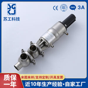 Válvula Direccional Neumática Esférica de Acero Inoxidable Tipo LL, Válvula de Control de Tres Vías de Instalación Rápida, Diseño Soldable - Product Image 3