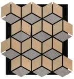 Panneaux acoustiques en MDF transfrontaliers, panneaux en fibres de polyester, bandes de bois, panneaux acoustiques finition noyer, murs de fond insonorisants/anti-bruit