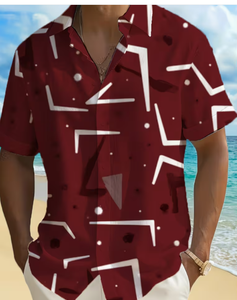 <span class=keywords><strong>Camisa</strong></span> Casual para Hombre con Estampado 3D de Ballena Oceánica Retro - Estilo Urbano Hip-Hop Rock, Manga Corta - Product Image 5