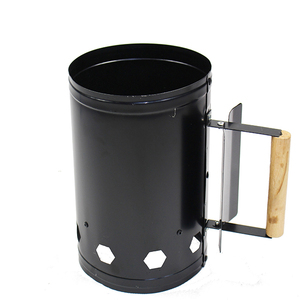 Allume-<span class=keywords><strong>charbon</strong></span> portable grande capacité en acier au carbone noir pour barbecue extérieur, fumoir et tonneau à <span class=keywords><strong>charbon</strong></span> - Product Image 5