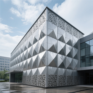 Tùy chỉnh màu sắc Backdrop nhôm tấm thiết kế cho khách sạn sử dụng bức tường rèm làm bằng thép và nhôm - Product Image 1