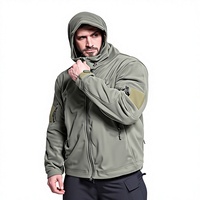 Veste polaire à capuche pour homme, sportive, pour l'automne et l'hiver, chaude, résistante au froid
