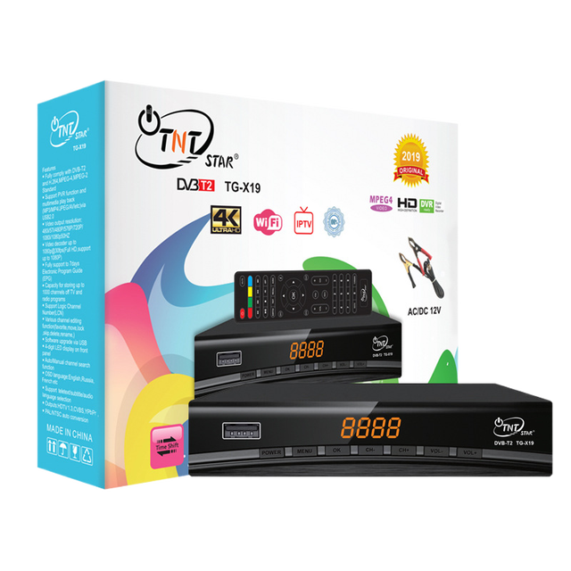New 4K Ultra HD TV T2 Set-Top Android TV TOP 4K  Box with WiFi for Free Channels Africa Export