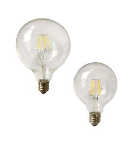 Solution d'éclairage de la maison <span class=keywords><strong>Ampoule</strong></span> à filament de verre G95 à économie d'énergie 4W 6W 8W E27/E14 AC Télécommande résidentielle - Product Image 4