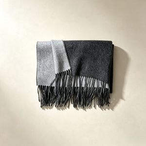 Bufanda 100% Lana con Logotipo Personalizado, Reversible de Doble Cara, Bicolor, Unisex, Gruesa y Cálida para Invierno, Venta al por Mayor de Fábrica - Product Image 3