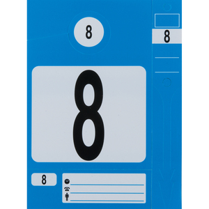 Juego de 300 etiquetas de embalaje y llaveros azules - Product Image 1
