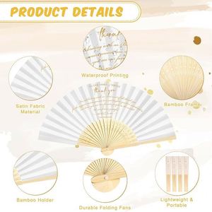 Foldable Customizable Eco-Friendly Chinese Style Hand-held Bamboo Fan Painted Design for Wedding Chinese New Year <b>Gifts</b> DIY - Product Image 6