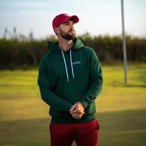 Custom Golf Clothing Men's Hoodie Blank High Quality Long Sleeve Pullover Hoodies Golf With Pockets