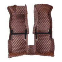 Tapis de sol de voiture en Nappa à double ligne, adapté à divers modèles de voitures, avec performance imperméable et anti-salissure