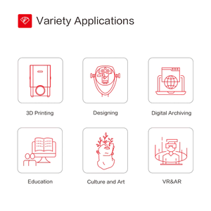 3 डी हैंडहेल्ड 3 डी लेजर स्कैनर/वीआर डिजाइन और मानव शरीर स्कैनिंग के लिए usb इंटरफेस के साथ प्रवेश स्तर चमकदार 3 डी लेजर स्कैनर - Product Image 4