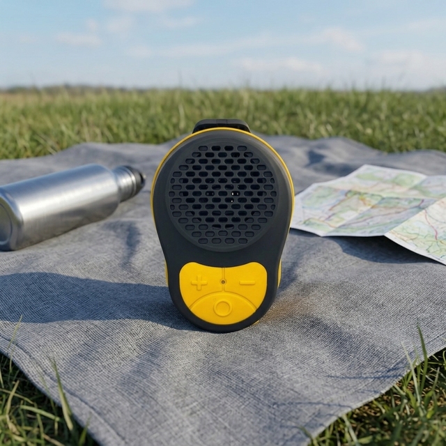 Clip-On BT Speaker IPX5 Waterproof, 10H Playtime, Built-in Mic, Ultra-Light Wearable, for Running/Hiking/Work/Outdoor