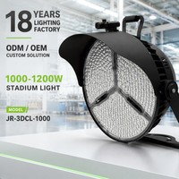 Projecteur LED extérieur robuste 1000W avec puce Runlite pour terrains de sport, quais et grands projets d'éclairage de sites sportifs