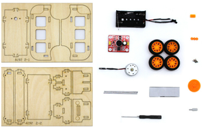 Équipement d'expérience physique garçon de bus à commande vocale modèle de bus de voiture assemblé à la main bricolage moteur en bois jouet électrique physique - Product Image 3