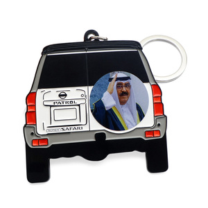Factory Custom Cartoon 2D <b>Car</b> Model Keychain Cute Metal Zinc Alloy with Polyester <b>Lanyard</b> Wholesale Enamel Keyring Waterproof - Product Image 2
