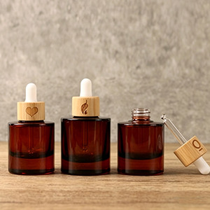Flacons compte-gouttes en verre ambré rouge-brun 30ML 50ML, anti-lumière, pour huiles essentielles, échantillons cosmétiques premium, sérums et essences - Product Image 5