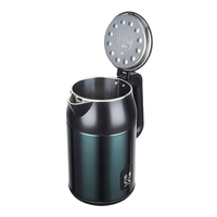 Bouilloire Électrique Portable 3L 1500W 220V Verte en Acier Inoxydable 304, Maintien au Chaud, Protection Anti-Ébullition à Sec, Pour Maison et Cuisine