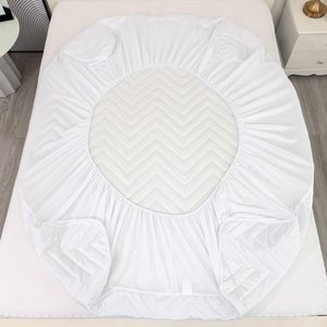 Nouvelle housse de <span class=keywords><strong>matelas</strong></span> matelassée jetable pour bébé, douce, respirante, <span class=keywords><strong>imperméable</strong></span>, taille King, blanc, gris, noir - Product Image 5